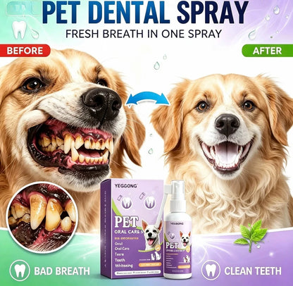 50ml Pet Oral Care Spray Dogs Cats Teeth Cleaning Fresh Breath Daily Dental Care Pet Supplies