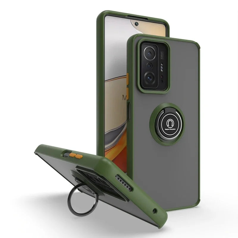 Shockproof Case For Xiaomi 15T 14T 13T 12T 11T 12X 15 14 13 12 Mi 11 Lite 5G NE 10T 9T Pro 11i Translucent Magnet Case Cover