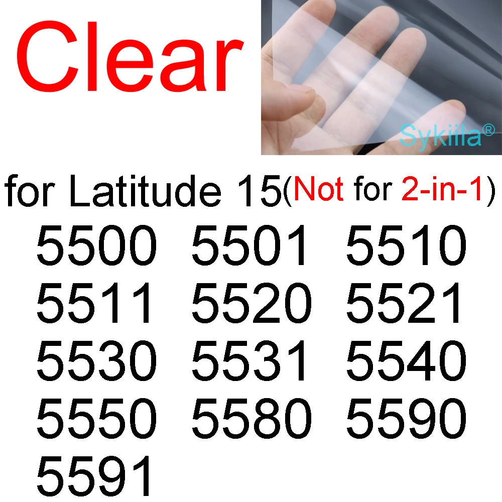 Screen Protector for Dell Latitude 15 3550 3540 3530 5550 5540 5531 5530 5521 5520 5510 15.6 Guard HD Clear Matte Frosted Skin