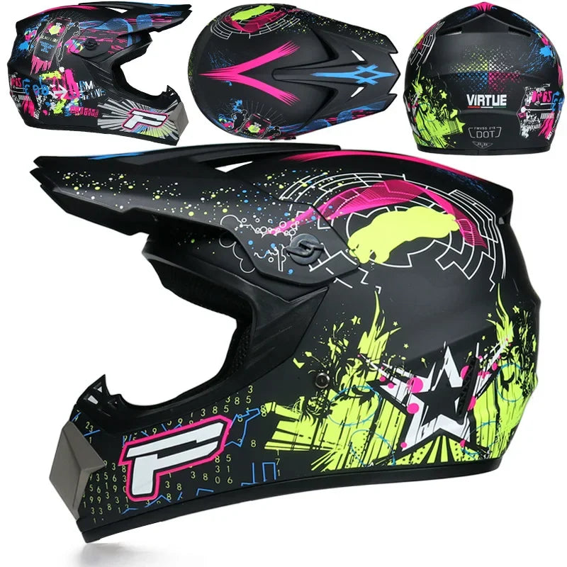 Motorcycle Helmet Children Off-road Helmet For Kids child MotoBike Downhill AM DH Cross safety Helmet Capacete Motocross Casco