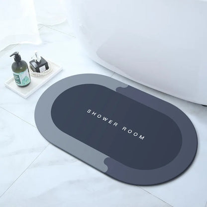 Non-Slip Bathroom Floor Mat,Super Absorbent,Soft, Fast Drying for Shower, Tub, Outdoor & Doormat Use washroom floor mat