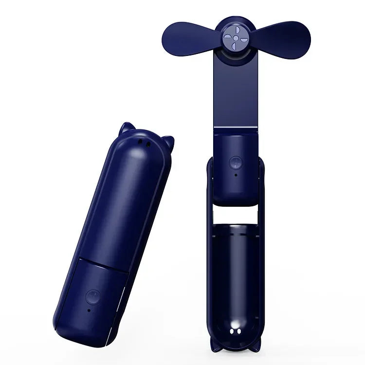 Portable Hand Held Fan with USB Rechargeable 2000mAh Battery, Foldable, Small,or Girls, Travel For Women, Outdoor Amagi