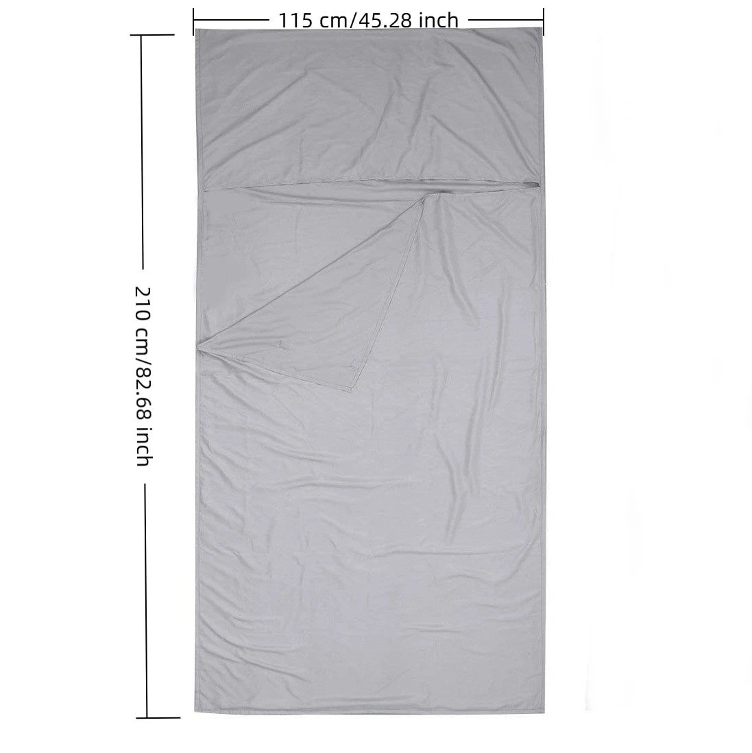 115*210CM Lightweight Sleeping Bag Liner Sleeping Sack Outdoor Camping Hotel Travel Sheet Camping Mat Camping Equipment