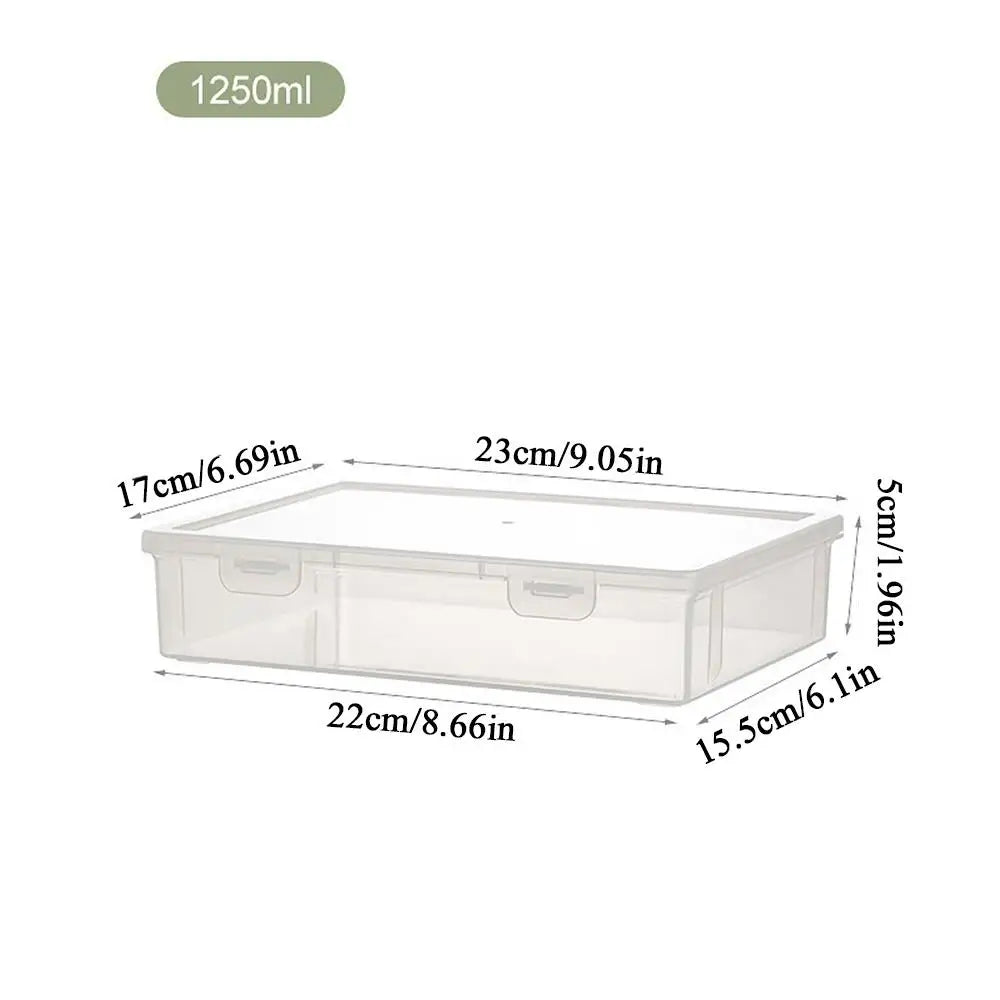 Plastic Storage Box For Office Large Capacity Transparent Paper Storage Case Desktop Storage Organization Document Box