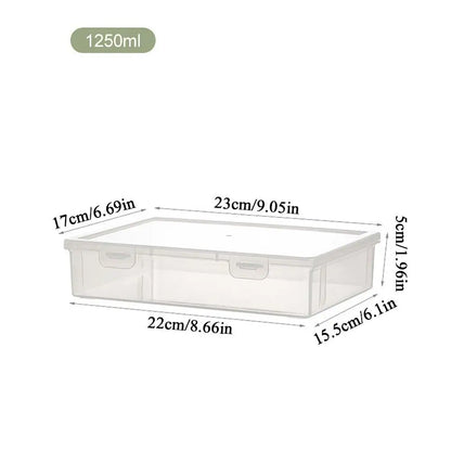 Plastic Storage Box For Office Large Capacity Transparent Paper Storage Case Desktop Storage Organization Document Box