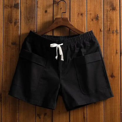 Men's Clothing Breathable Shorts Summer Casual Sports Slim Fit Pure Color Comfortable Lightweight Athletic Trendy