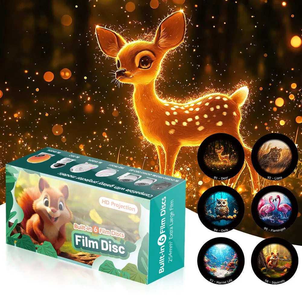 Star Projector Night Light Disc Planetarium Projector Disc 4K HD Galaxy Projector Light Disc - 6 Pack (Projector Not Included)