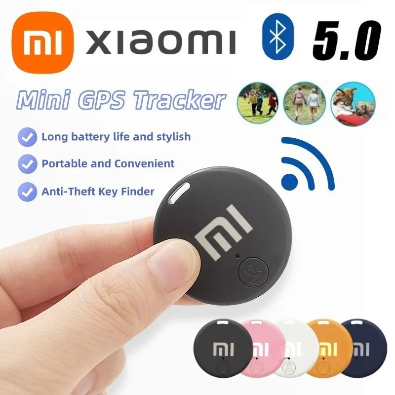 Mini traceur GPS Xiaomi Bluetooth 5.0, dispositif anti-perte pour animaux, enfants, sacs et portefeuilles, compatible iOS et Android. Accessoire de localisation intelligent.
