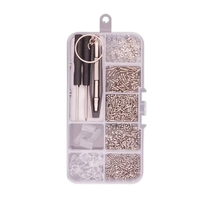 Screws Replacement With Tweezers Sun Glasses Nuts Glasses Screws Sets Eyeglass Nose Pads Sunglass Repair Tool Glasses Screws