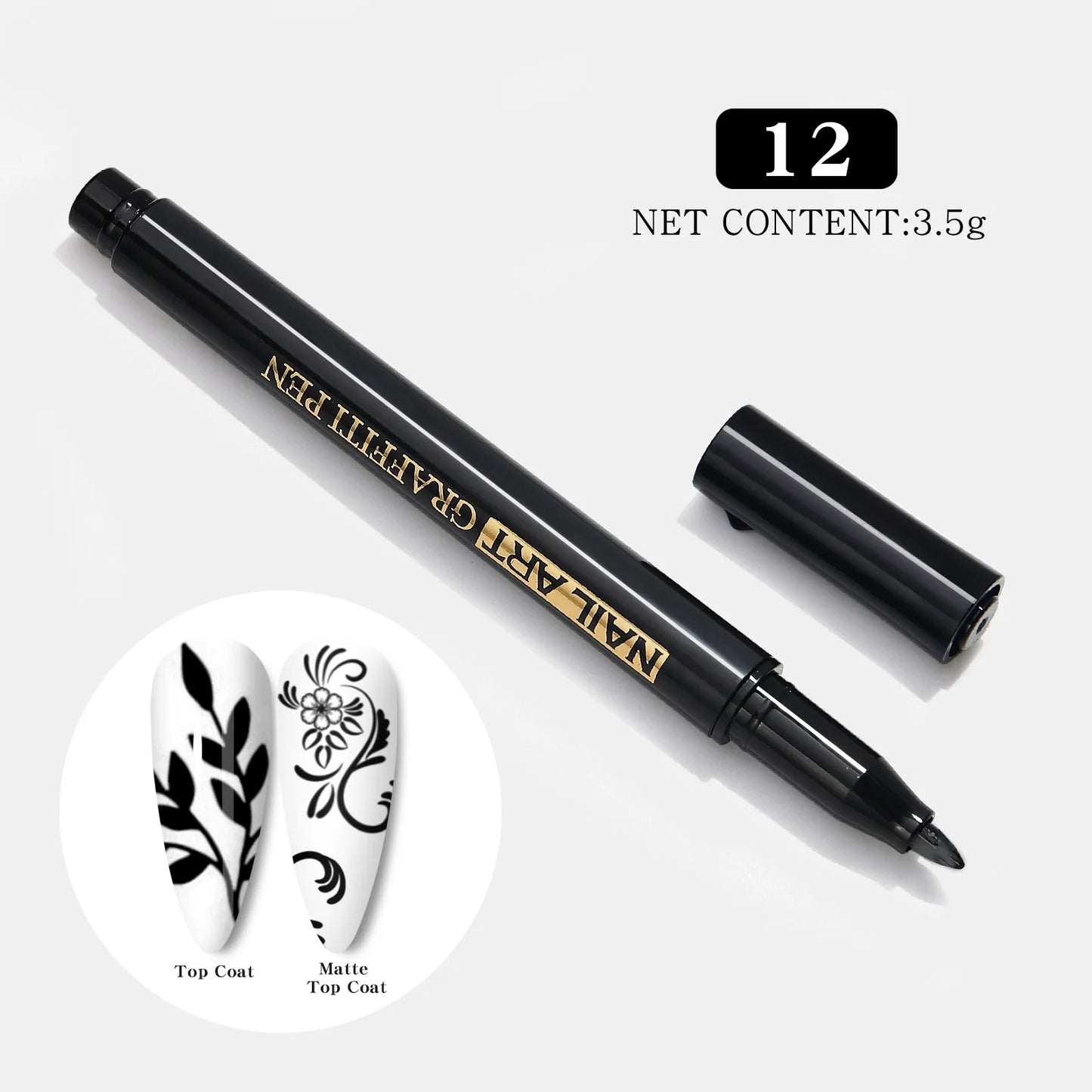 Nail Art Drawing Graffiti Pen, Liner Brush, 3D Abstract, DIY Flower Pattern, Beauty Manicure Tools