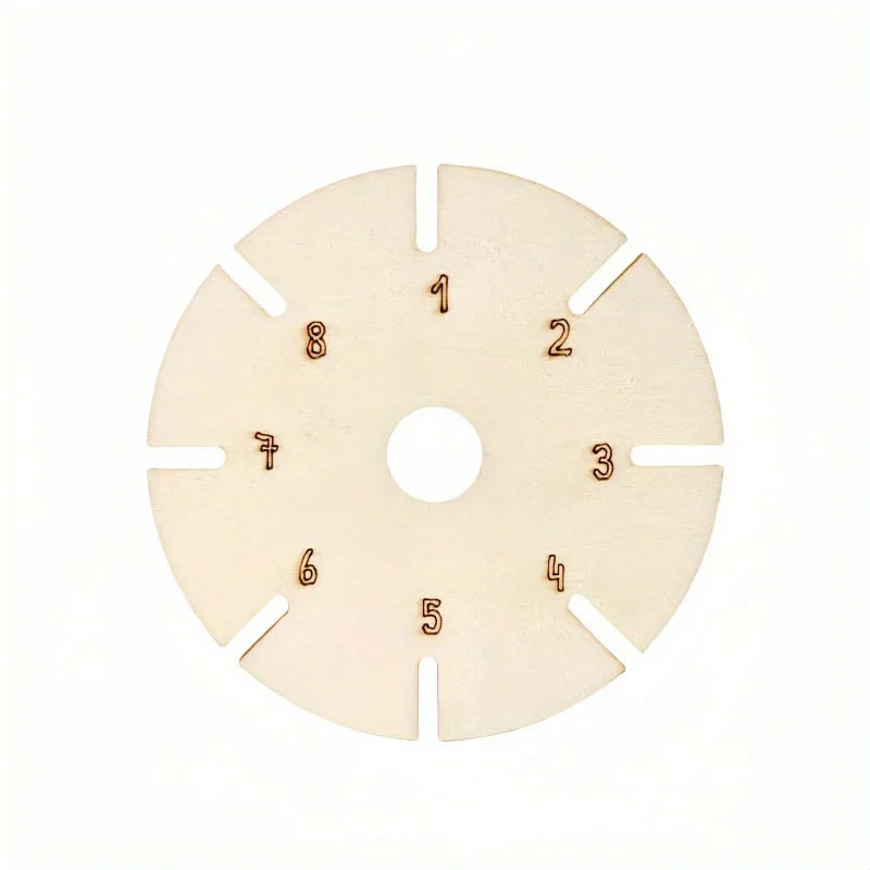 4pcs Bracelet Woven Braiding Disk, Flower Shape Wood Disk Bracelet Braiding Woven Plate Knitting Tools Beading Cord Disc