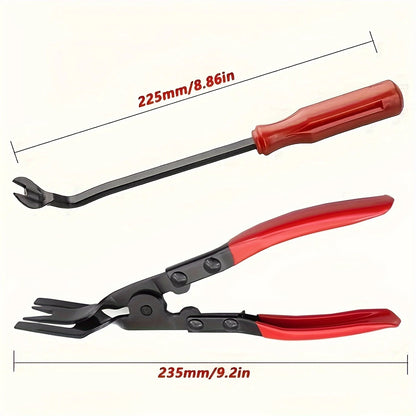 Car Door Nail Puller Fastener Jaw Screwdriver Set Clip Pliers Tool Dashboards Interior Removal Modification Installation Tools