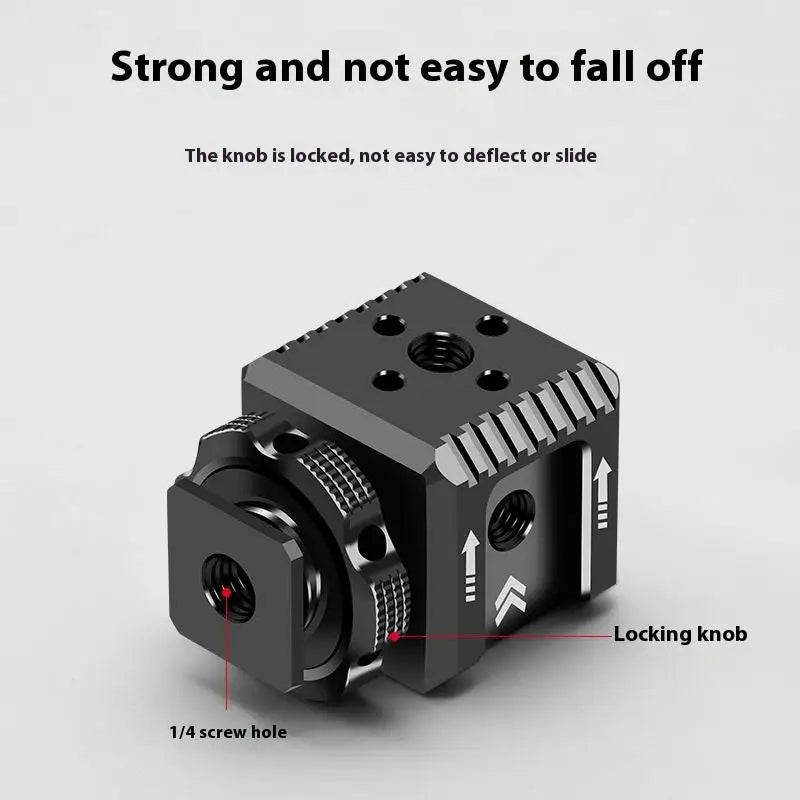 Camera Accessories Three-head Hot And Cold Shoe Base Aluminum Alloy Extension For Camera Cage Rig Variety Of Expansion Interface
