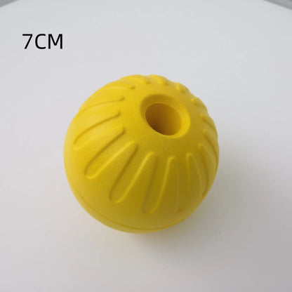 Pet Ball Toy without Rope Interactive Dog Training Chew Tooth Cleaning Indestructible Healthy Solid Core EVA Durable Elastic Toy