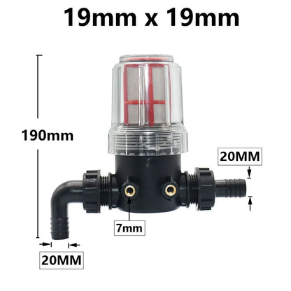 Transparent 60 Mesh Fine Filtration Water Filter With 20mm, 25mm Barbed Agriculture Tools Garden Irrigation Filter 1 Pcs