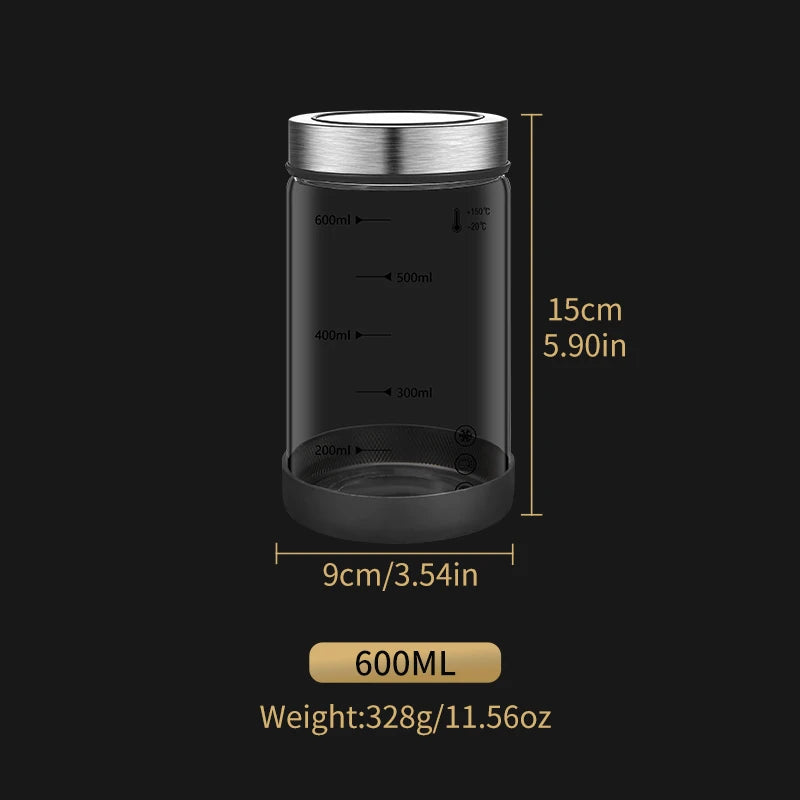 High Borosilicate Sealed Glass Bottle Kitchen Storage Jar Moisture-Proof Storage Box Household Coffee Bean Storage Jar seal pot