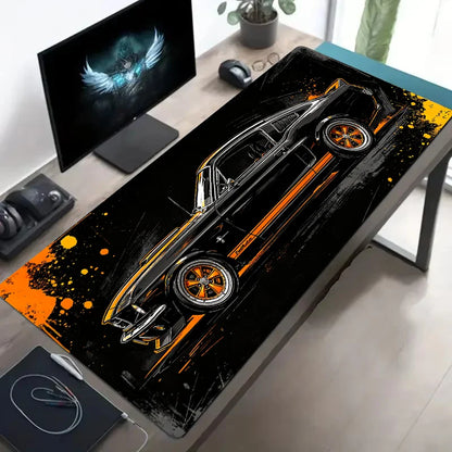 Large Mouse Pad for Car Design Sports Cars Desk Mat Non-Slip Rubber Washable PC Keyboard  Computer PC Office Gaming Accessories