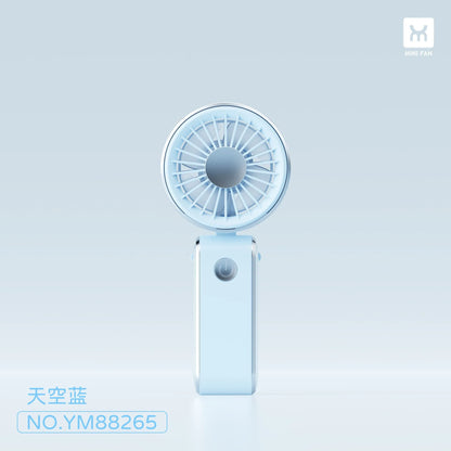Portable Mini Handheld Fan Usb Rechargeable Foldable Strong Wind 3 Speed For Outdoor Travel Office Personal Cooling Small Gift