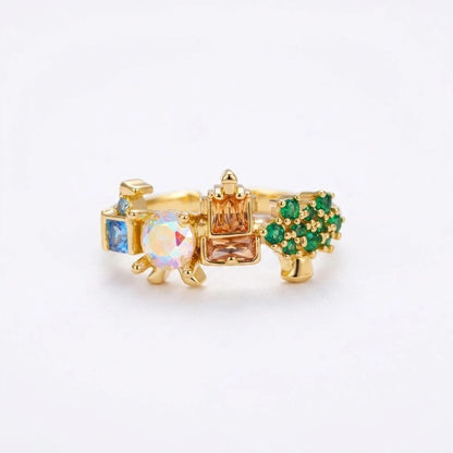 New Exquisite Cute Amusement Park Stud Earrings For Women Girls Fashion Party Birthday Jewerly Gift