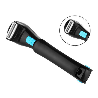 Elektrischer Rückenhaarrasierer, Haarentfernungsgerät für den Körper, batteriebetrieben, kabellos, faltbar, Haartrimmer