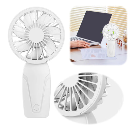 Portable Handheld Fan USB Rechargeable Personal Fan 3 Speeds Mini Fan for Home Office Travel and Outdoor Activities