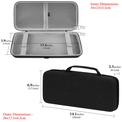 Geekria 75% 84-Key Gaming Keyboard Case, Compatible with Keychron K2 / K2 HE, Logitech POP Keys / MX Mechanical Mini