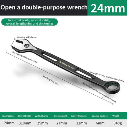 Durable Ratchet Wrench 8-32mm Universal Double Open Ends Torx Wrench Combination Wrench Fast Ratchet Wrench Auto Repair Tools