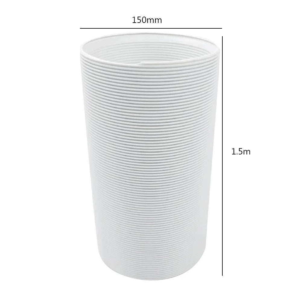 Universal Stretchable PAC Vent Duct Pipe Flexible Portable Air Conditioner Exhaust Hose 1.5m 2m Aircon Hot Air Exhaust Tube
