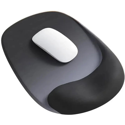 Ergonomic Mouse Pad with Wrist Support Memory Foam Mouse Mat Soft Plastic Wrist Cushion, Soft Square Hand Rest for Office