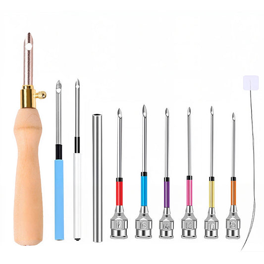 Cross Stich Punch Needles Embroidery Kits Yarn Embroidery Pen Crochet Knitting DIY Craft Stitching Sewing Tools Accessories
