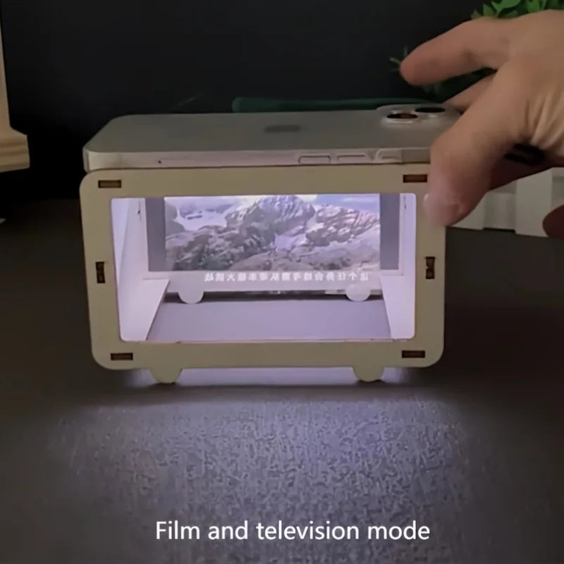 3D Hologram Projector for Smartphone, DIY Home Cinema, Student Science Experiment Desktop Decor