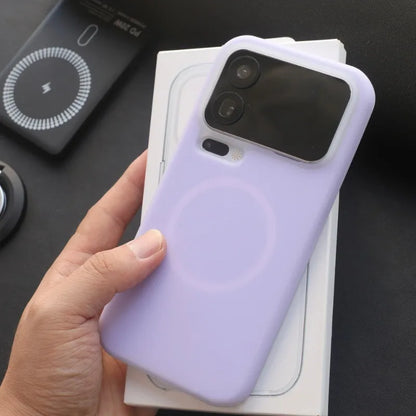 INS Jelly Liquid Silicone Magnetic Wireless Charge Case For Xiaomi Mi 17 Pro Max 15 Pro K90 14Ultra For Magsafe Matte Soft Cover