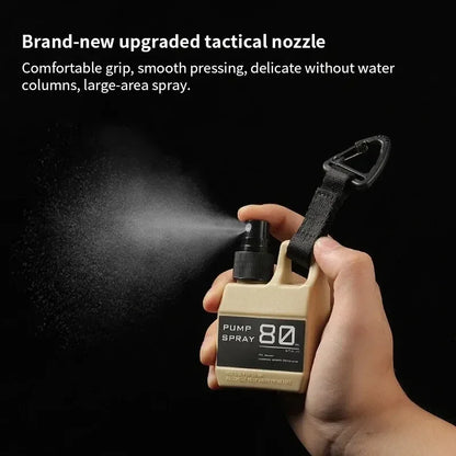Spray Bottle Pump with Buckle Portable Outdoor Camping Travel Spray Bottle Cosmetic Container Alcohol Perfume Refillable