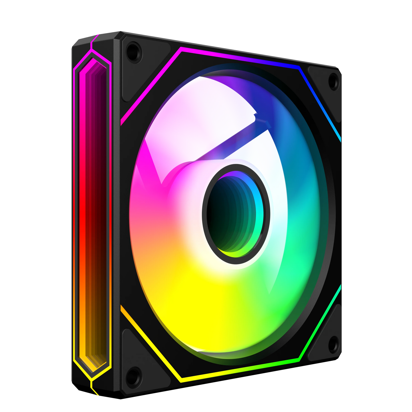 UPSIREN UF-4 Prism 6 PRO 120mm case fan 5V 3PIN motherboard light synchronization 4PIN PWM 3-sided infinity mirror 12CM