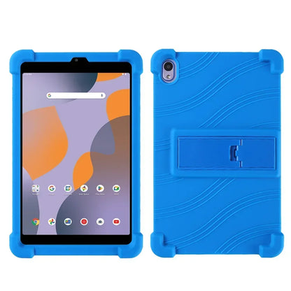For Walmart ONN 8-inch 100135923 Tablet Case 2024 Shockproof Air Cushion Soft Silicone 8-inch Adjustable Stand Protective Case