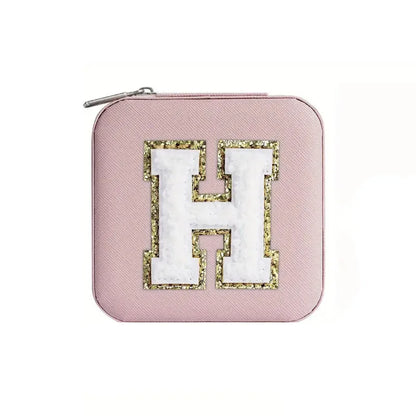 New Creative Letter Jewelry Box Portable Travel Ring Necklace Stud Earrings Storage Box