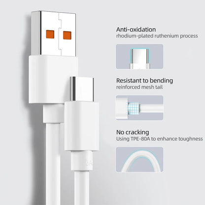 Original Xiaomi 6A USB Type C Cable Charger 120W Turbo Type Fast Charging For Mi 13 12 11 10 Pro Ultra Poco X3 Redmi Note K50 40