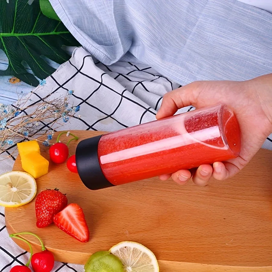 6pcs Plastic Bottles, 400ml Clear PET  Bottles With Lids, Milk And Other Beverage,Restaurant  Camping PartyDrinkware Accessories