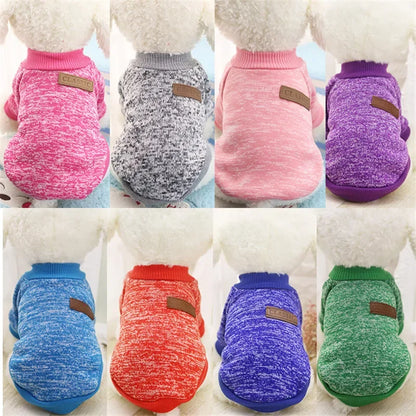 Cute Dog Clothes for Small Dogs Soft Pet Dog Sweater Clothing for Dog Winter Chihuahua Clothes Classic Pet Outfit Accessories