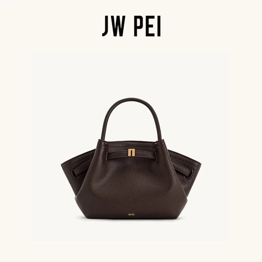 JW PEI HANA Tote Bag Dumpling Bun Small Women's Shoulder Crossbody Bag High Quality Handheld Small Bag Women'sMedium Faux Suede