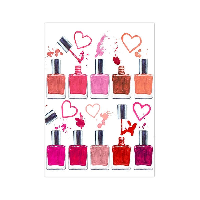 Nail Salon Wall Decoration Beauty Salon Wall Art Canvas Painting Nail Polish Quote Posters and Prints Nail Tech Artist Gift