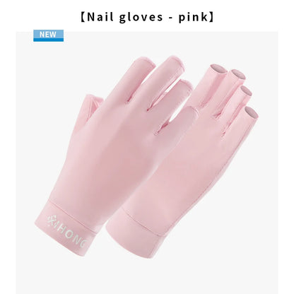 UV Gloves Are Used For Nail Art. These Are Professional UPF50+ UV Protective Gloves, Suitable For Nail Art. Five-Finger Gloves
