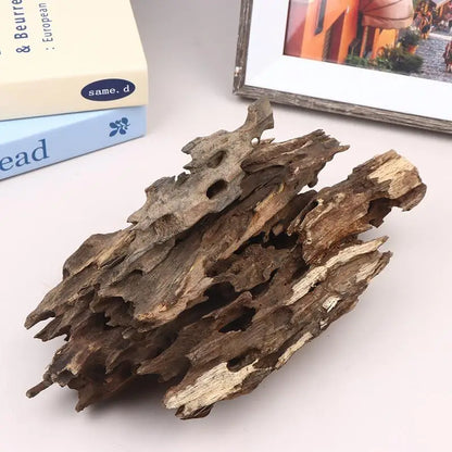 New Wood Aquarium Decor, Driftwood Water Feature Ornamental Accessories For Fish Tanks With Natural Holes Suitable For Shrimp