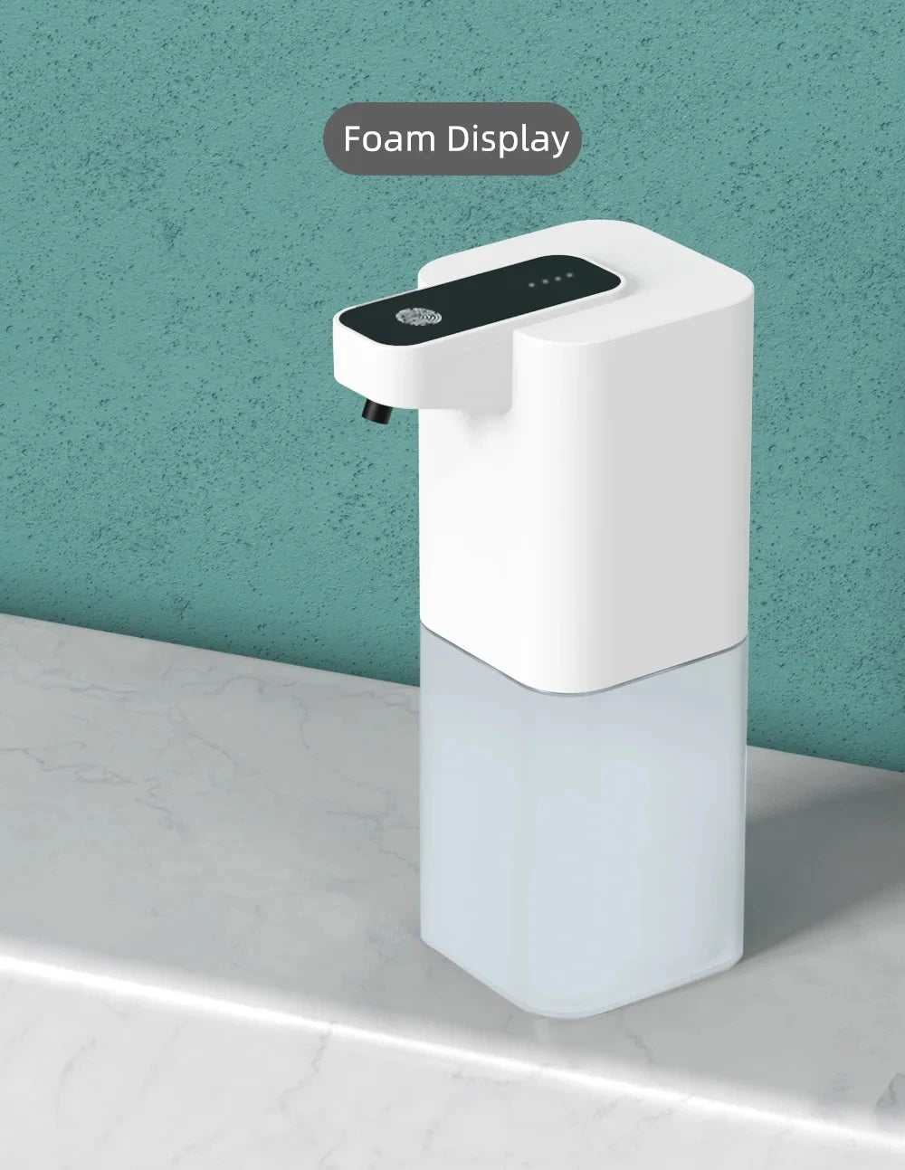 Automatic Soap Dispenser Infrared Sensor USB-Rechargeable Foam Hand Sanitizer for Kitchen & Bathroom
