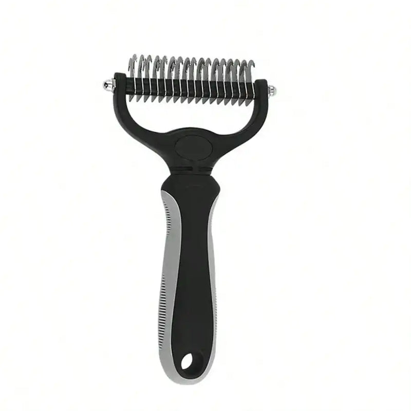 Pet Detangling Comb Thinning Brush Double-Sided Detangling Comb Cleaning Grooming Cat Comb Dog Detangling Comb Pet Supplies Dog Cat Detangling Knife Stainless Steel Comb Hair Removal Comb Detangling Comb Cleaning Pet Supplies