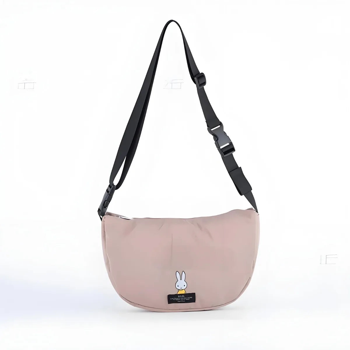 Cute Miffy Rabbit Crossbody Bag Cartoon Creative Folding Handbag Fashionable Underarm Bag Miffy Rabbit Cute Crossbody Bag