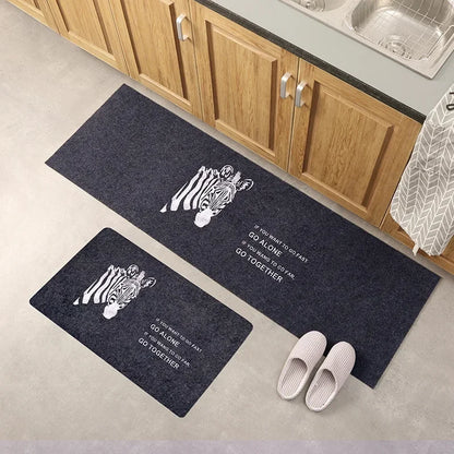 Door Floor Mat Japanese-style Door Mat Rectangle Non-Slip Foot Pad Home Welcome Carpet for Hallway Bath Kitchen Doormat
