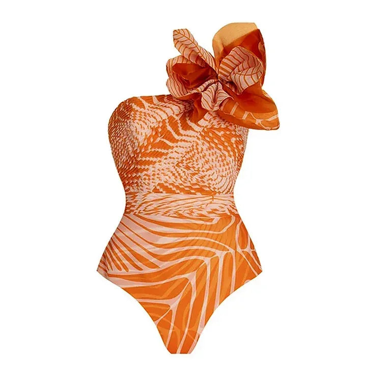 2025 New Sexy Ruffle Bikini Set Printed Brazilian Biquini Women Swimwear Skirt Bathing Suit Girls Summer Beachwear Dress