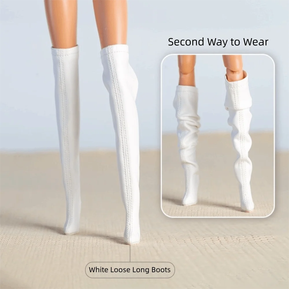Shoes Accessories Handmade Shoes Exquisite 1/6 Supermodel High Heels Boots Accessories