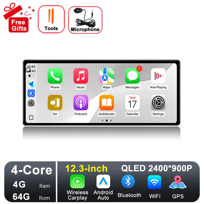 GPS Navigation Android 15 for Nissan Teana 2019-2021 DSP Stereo Bluetooth QLED Touch Screen WlFl 4G